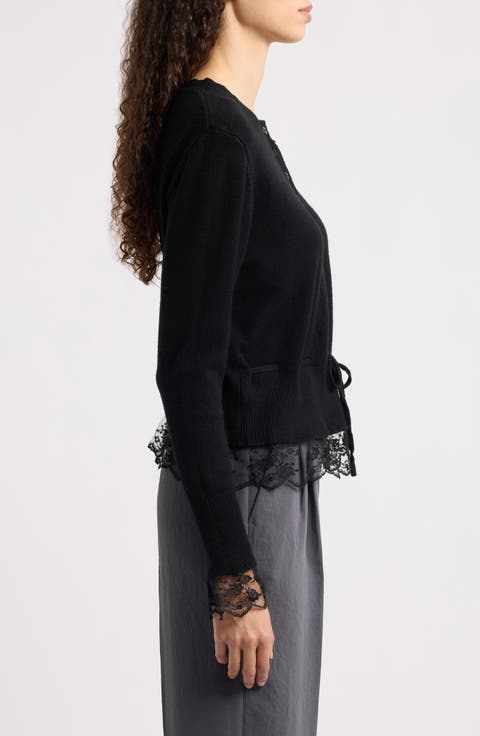 Funkadelic Lace Trim Cardigan