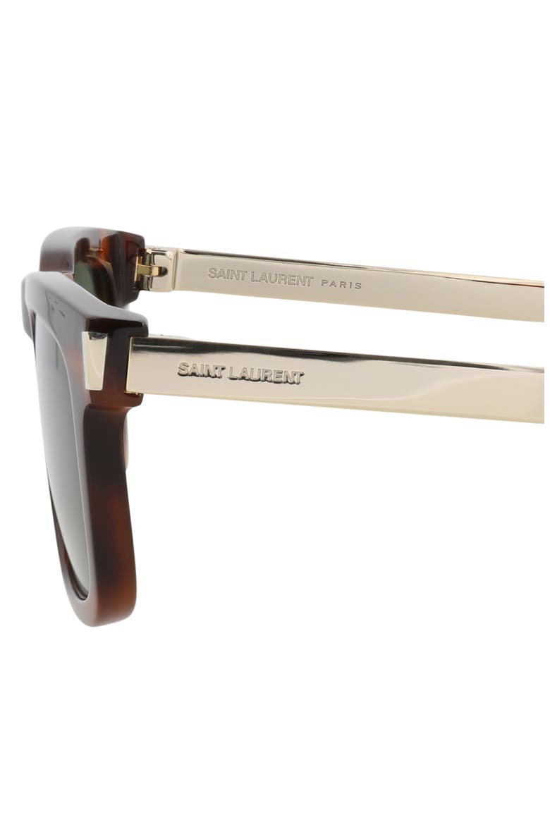 51mm Square Sunglasses, Alternate, color, HAVANA GOLD GREEN