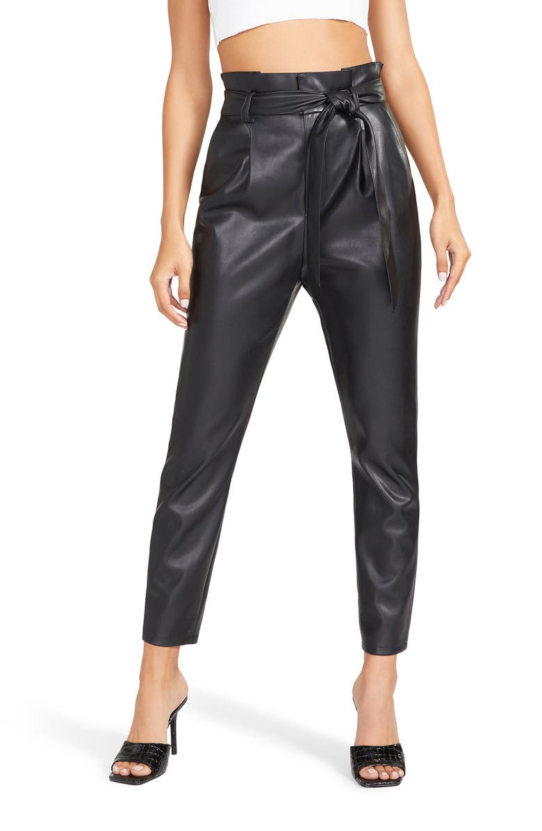 BB Dakota by Steve Madden BB Dakota Skin in the Game Faux Leather Pants, Main, color,
