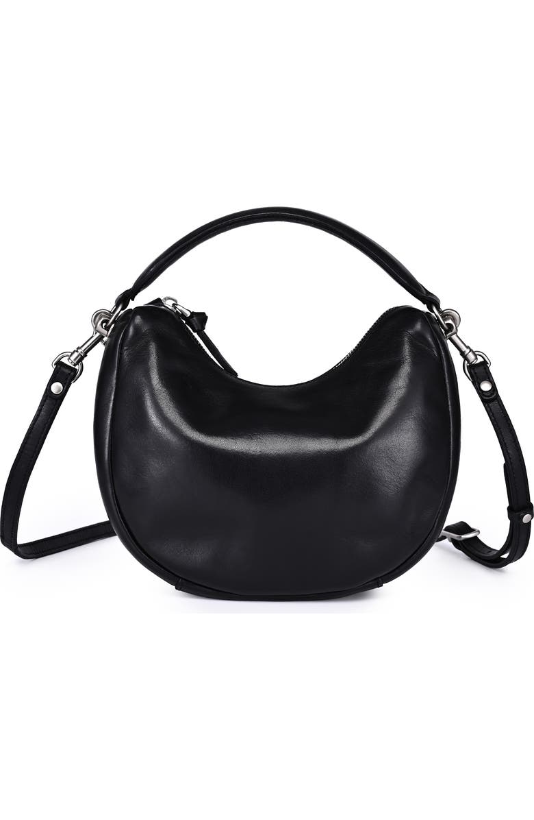 OLD TREND Dahlia Genuine Leather Soft Everyday Hobo Bag, Main, color, Black
