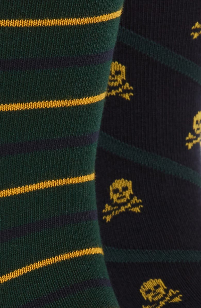 Polo Ralph Lauren Assorted 2-Pack Skull Slack Socks, Alternate, color, 