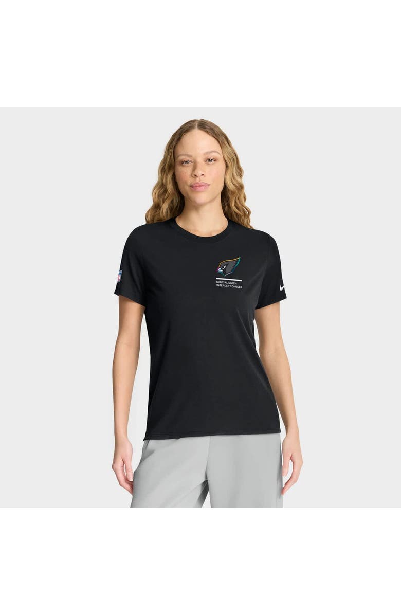 Nike Women's Nike Black Arizona Cardinals 2025 NFL Crucial Catch Tri-Blend Dri-FIT T-Shirt, Main, color, Black