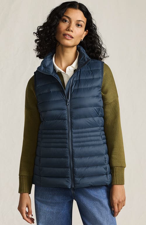 Lands' End Wanderweight Packable Ultralight Down Vest In Blue