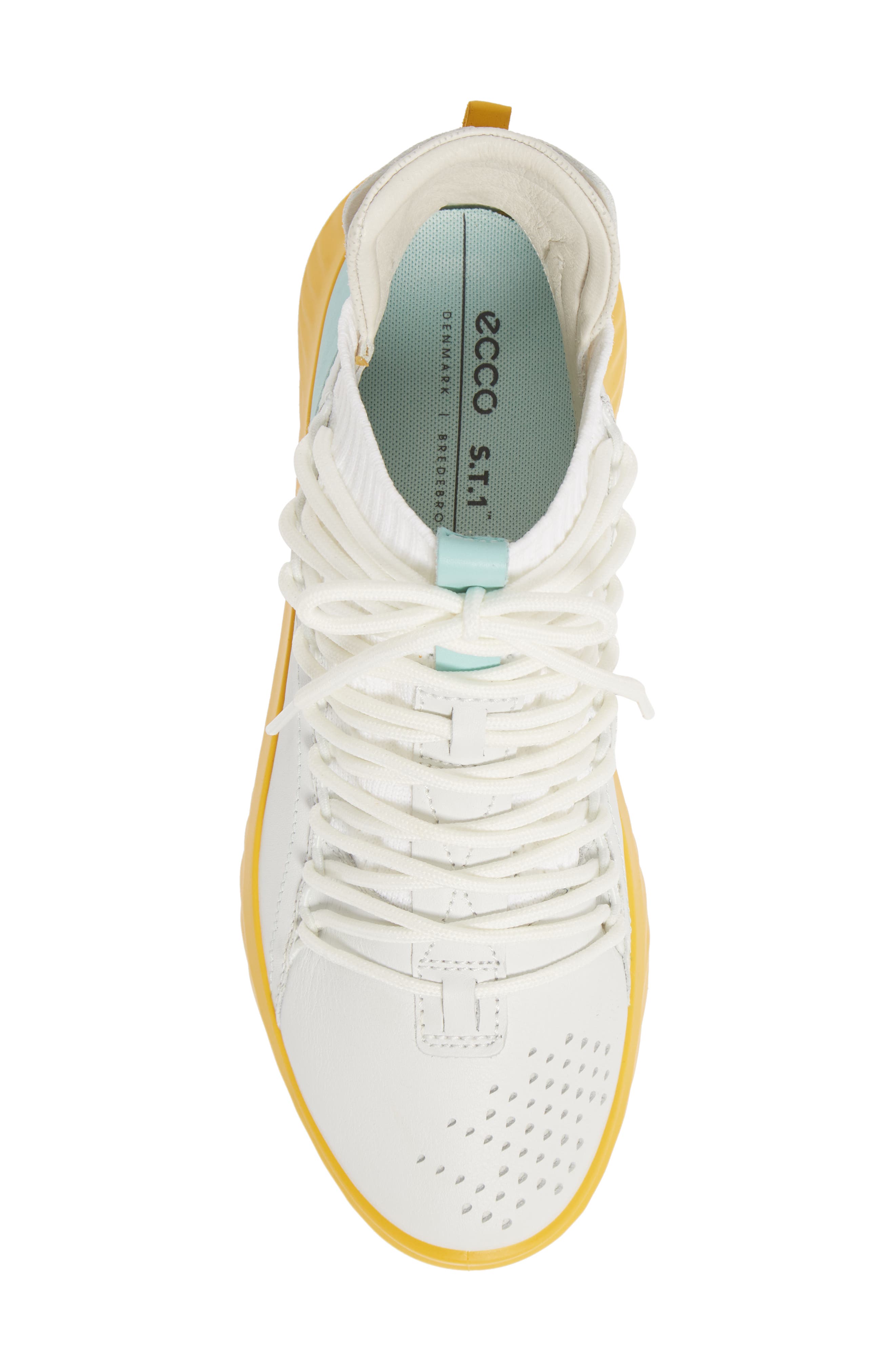 ST.1 Lite Mid Cut Sneaker, Alternate, color, WHITE/ EGGSHELL