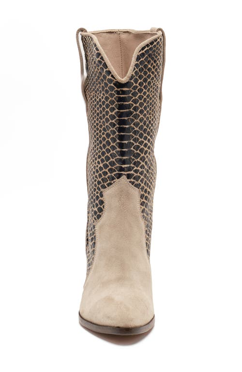 Free People Taper Heel Western Boot In Neutral