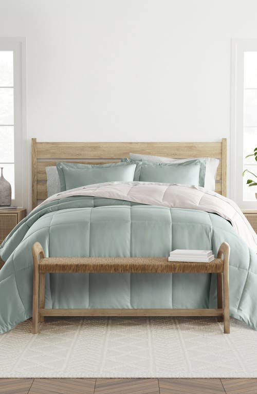 Homespun 7-piece Assorted Reversible Comforter Set In Eucalyptus