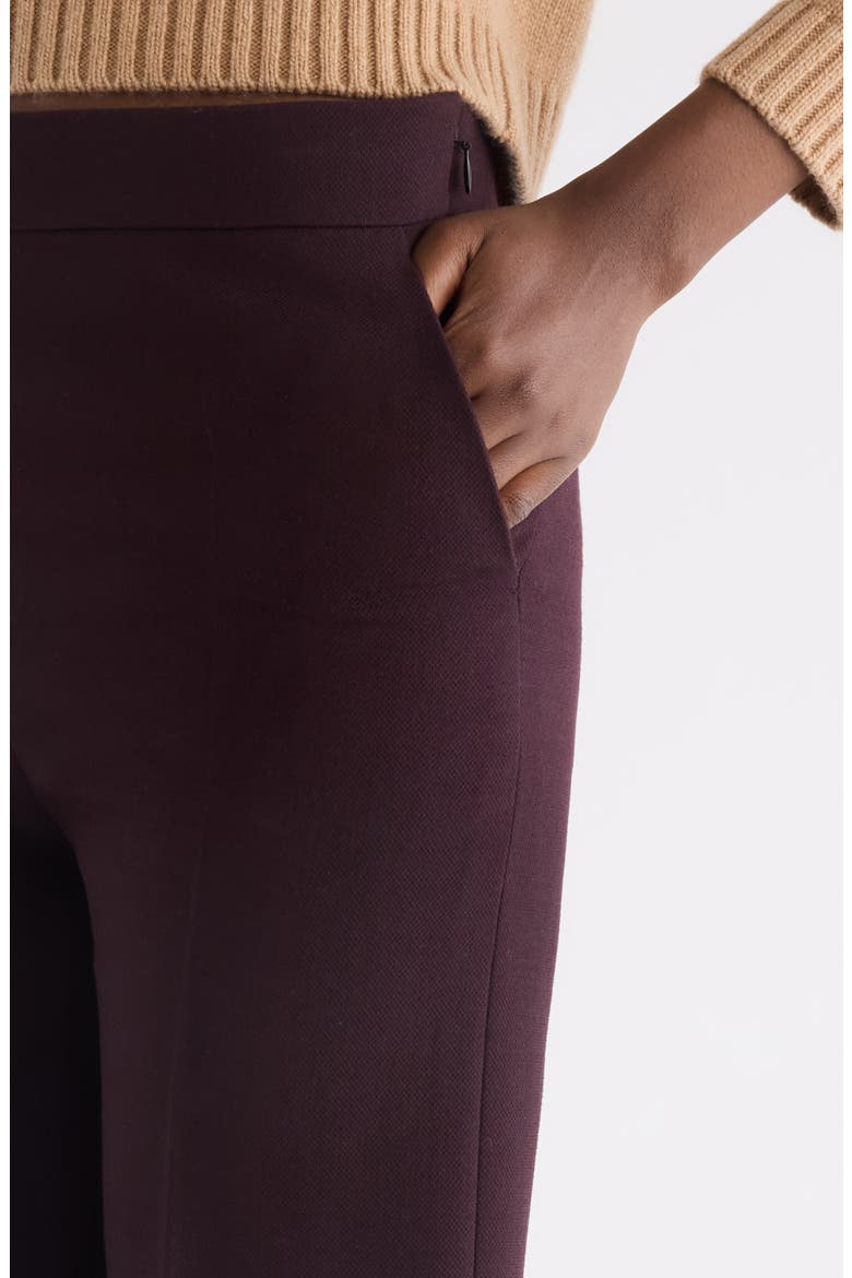 Straight Leg Wool Crepe Trousers, Alternate, color, OBSCURE PURPLE