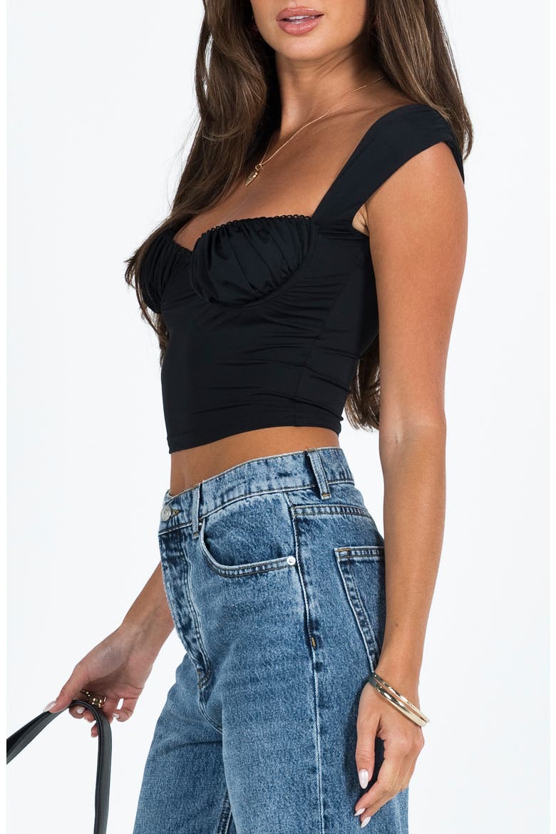Candyce Crop Top, Alternate, color, BLACK