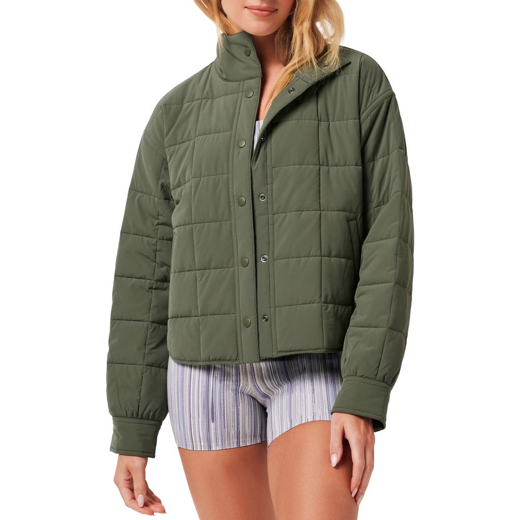 Travismathew Marin Quilted Jacket In Green