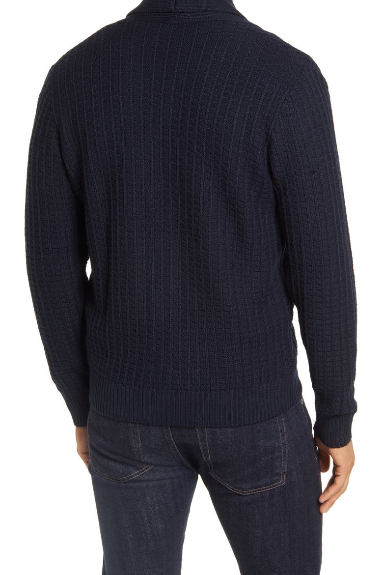 James Shawl Collar Cardigan, Alternate, color, NAVY
