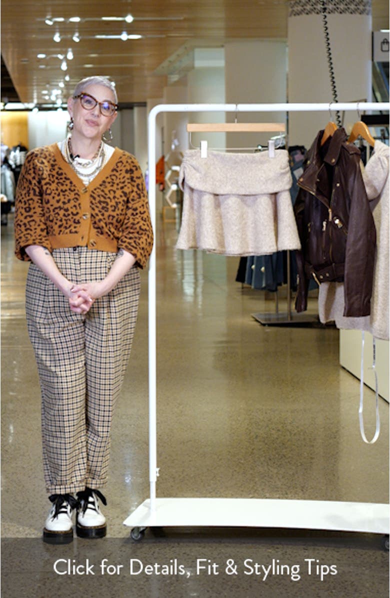 Foldover Sweater Miniskirt, sales video thumbnail