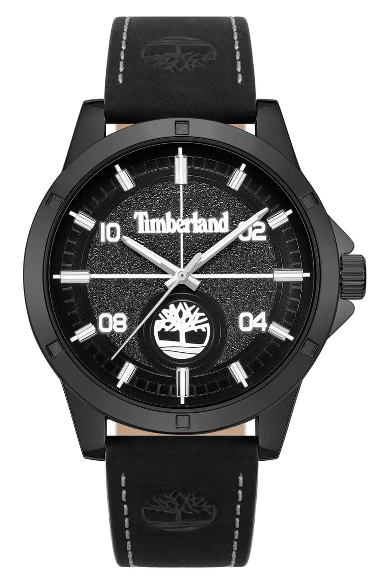 Quartz Analog Watch, Main, color, BLACK/ BLACK