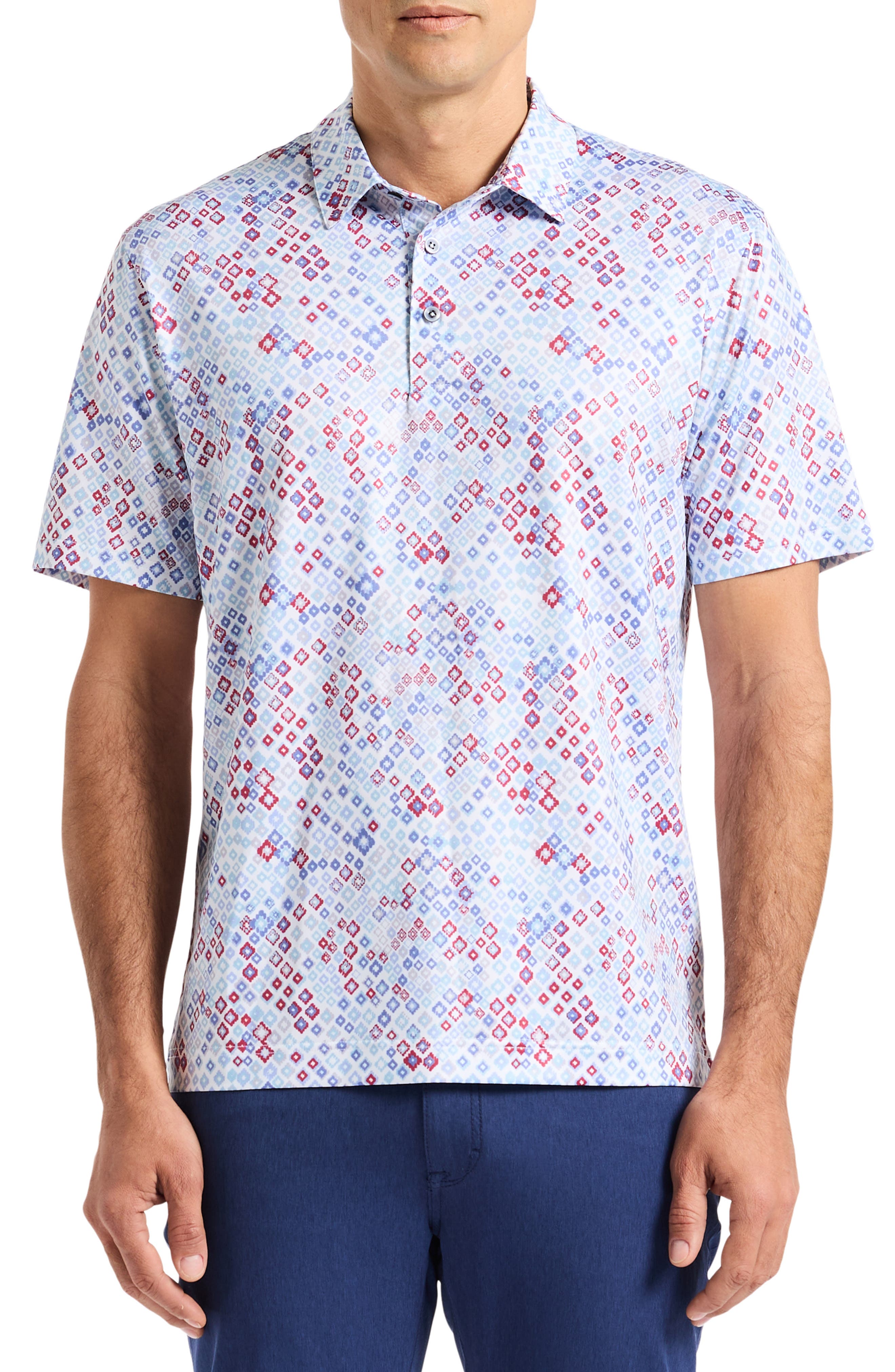 Robert Graham Watkins Geo Print Polo