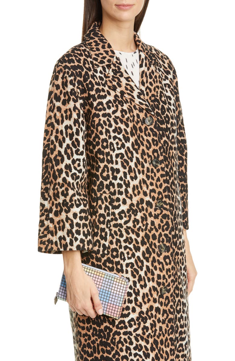 Ganni Recycled Leather Phone Crossbody Bag, Alternate, color,