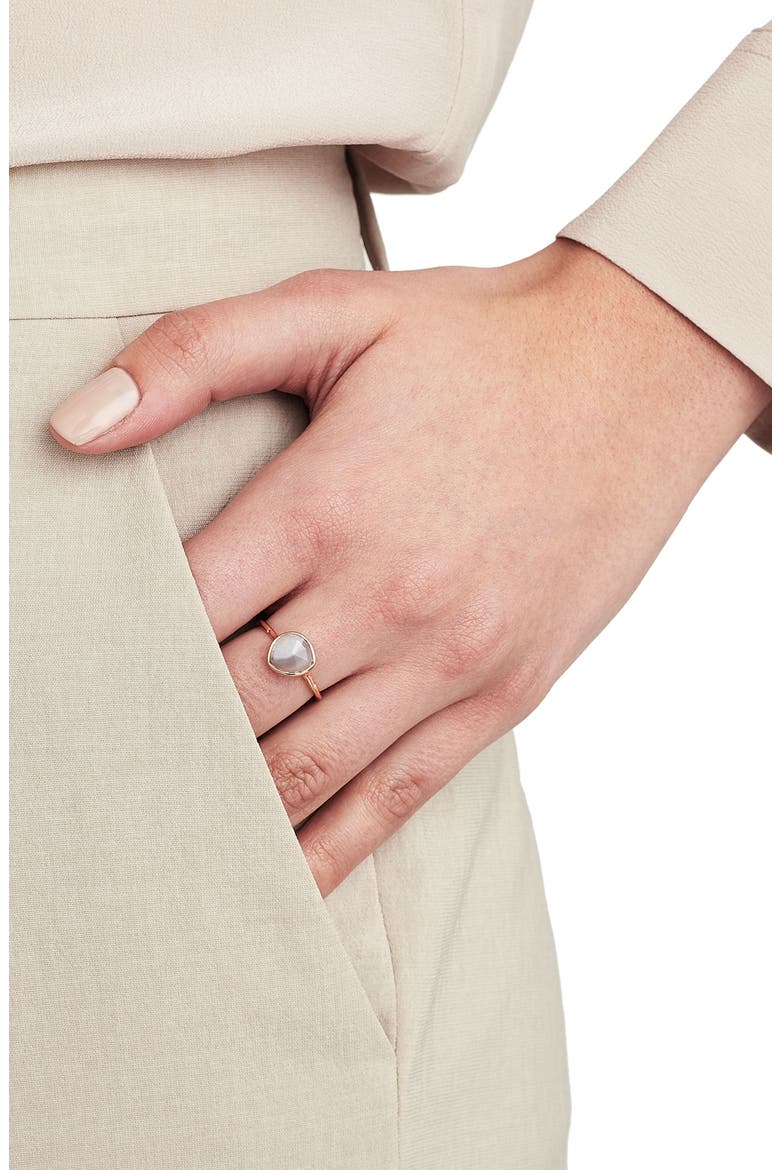 Siren Stacking Ring , Alternate, color, SILVER/ AMAZONITE