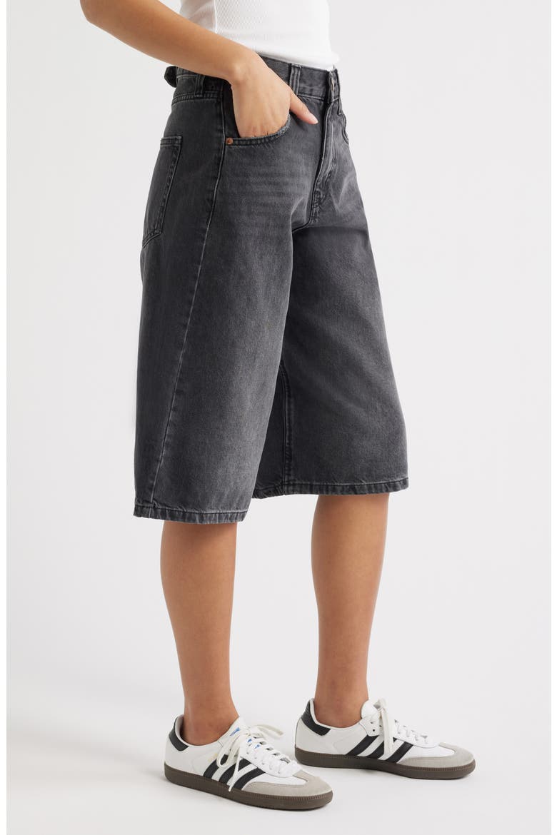 Logan Denim Bermuda Shorts, Alternate, color, WASHED BLACK