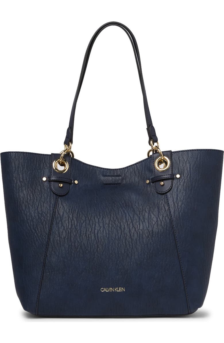 Calvin Klein Olivia Tote, Alternate, color, Navy