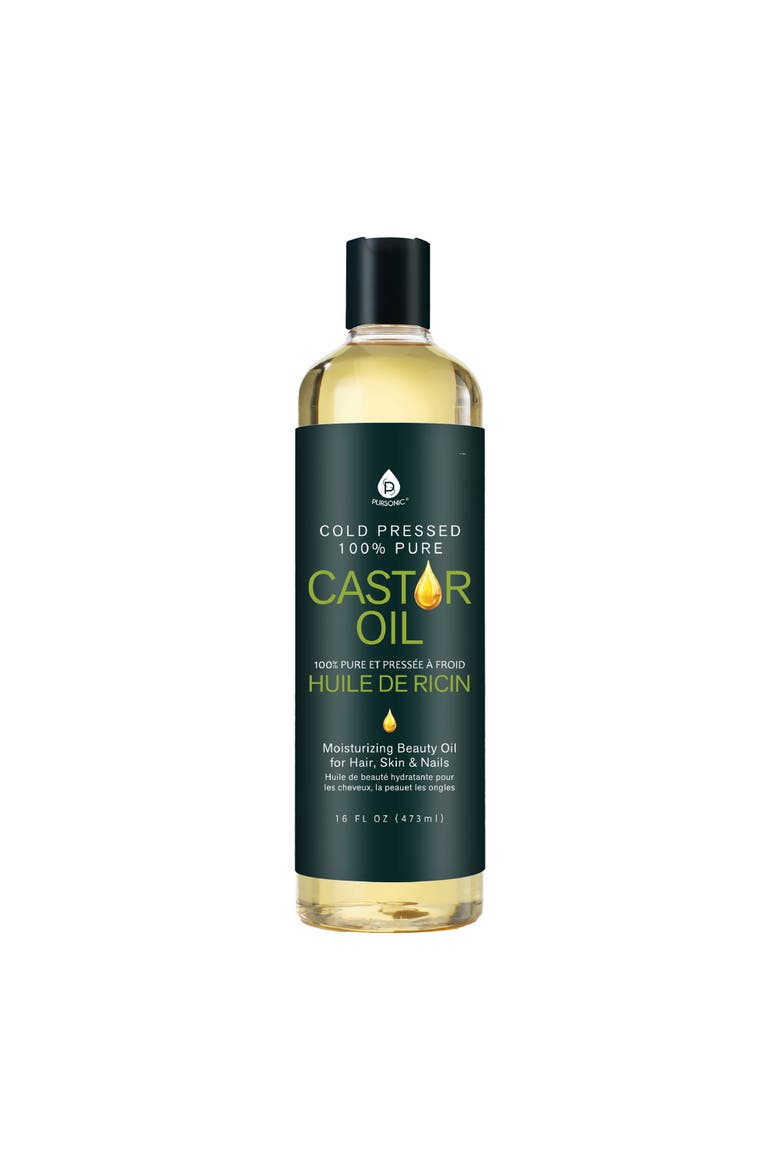 Cold Pressed 100% Castor Oil 16 oz, Main, color, Multicolor