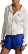 Polo Ralph Lauren Cable Knit Cotton Zip Hoodie