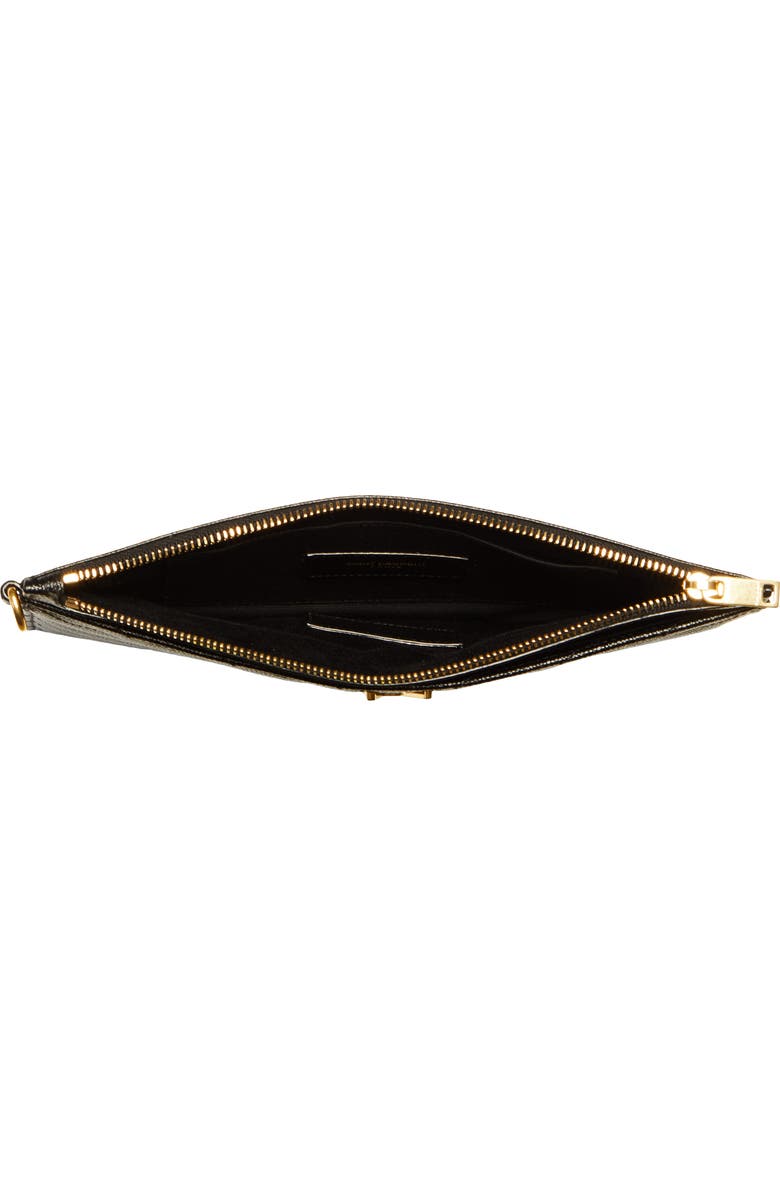Saint Laurent Monogram Matelassé Leather Pouch, Alternate, color,