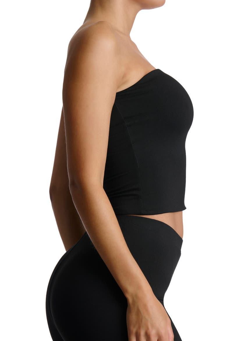 Smooth Crop Tube Top, Alternate, color, BLACK