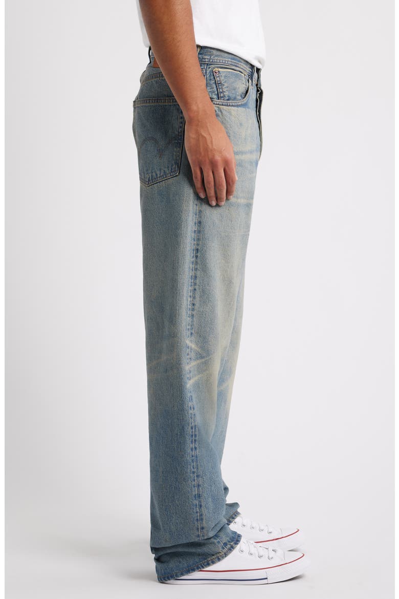 Wide Straight Leg Jeans, Alternate, color, KAMAKURA
