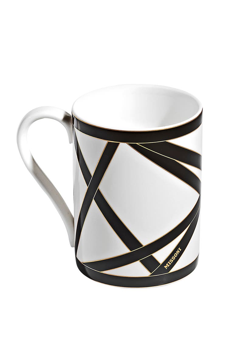 Mug Cup NASTRI in Luxury Box Black diam. 3", H 3.9", cap. 12.5 oz, Alternate, color, Multicolor