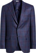 Peter Millar Hyperlight Soft Plaid Wool Sport Coat