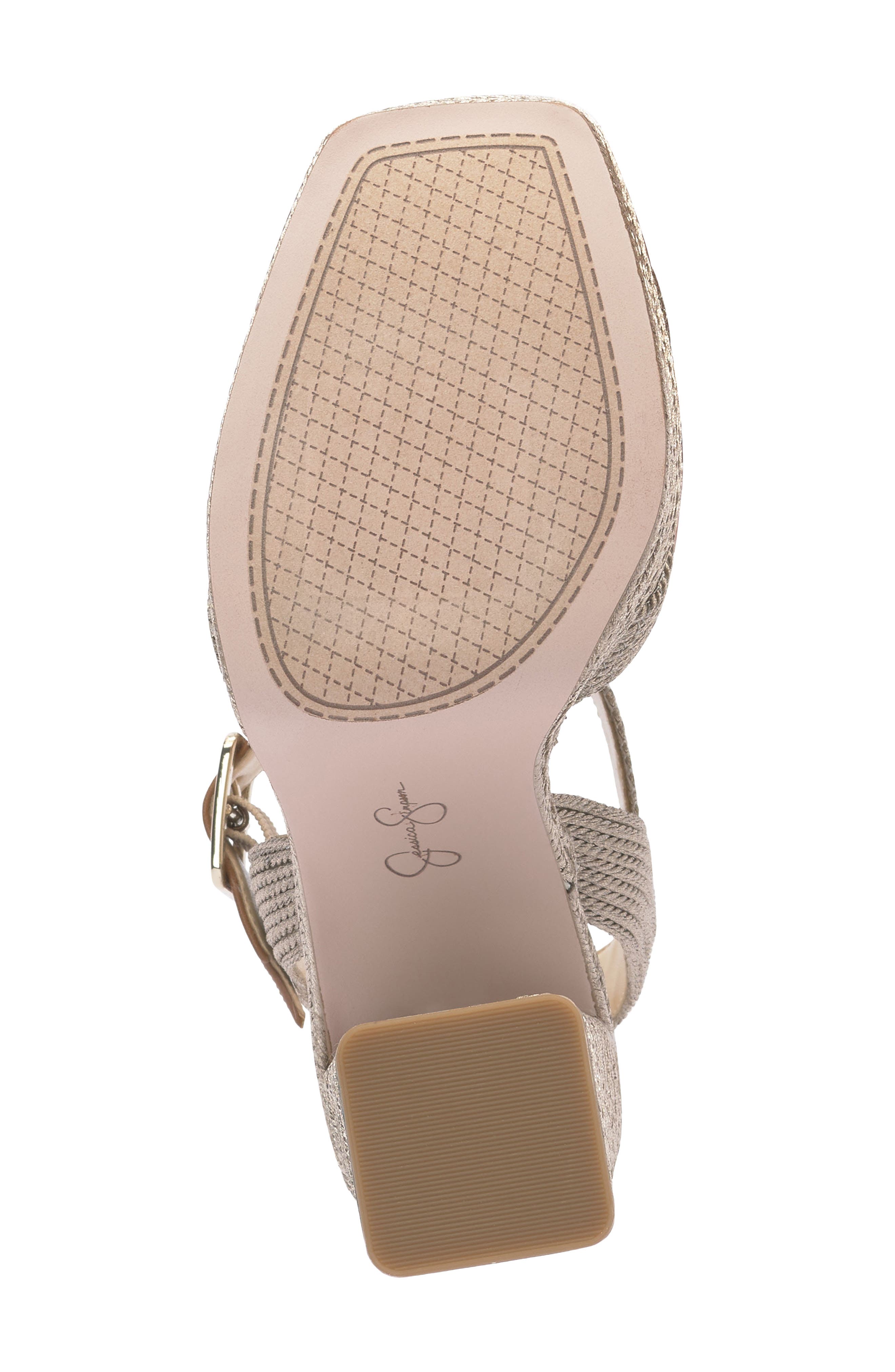 Brycen Platform Sandal, Alternate, color, PLATINO 02
