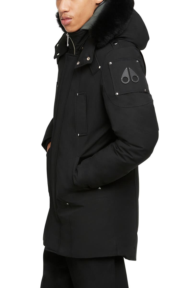 Moose Knuckles Stirling NeoShear Down Parka With Genuine Shearling Trim, Alternate, color, 