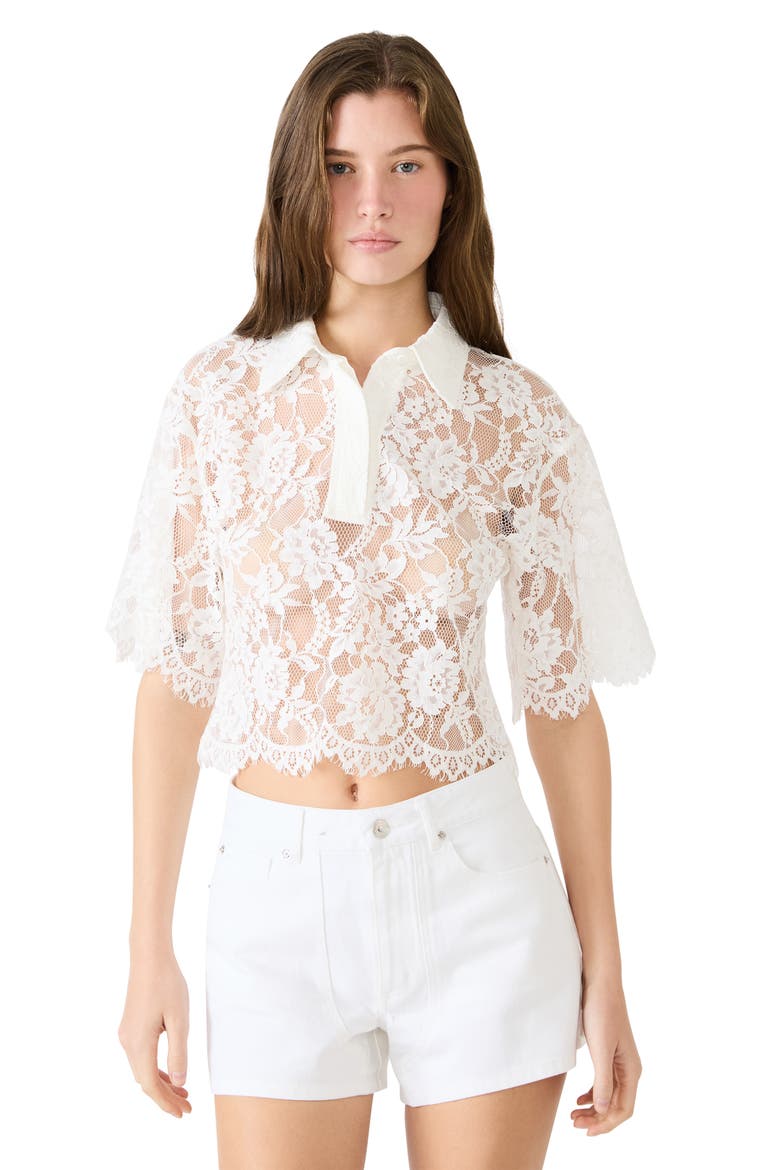Monette Floral Lace Layering Top, Alternate, color, ANTIQUE