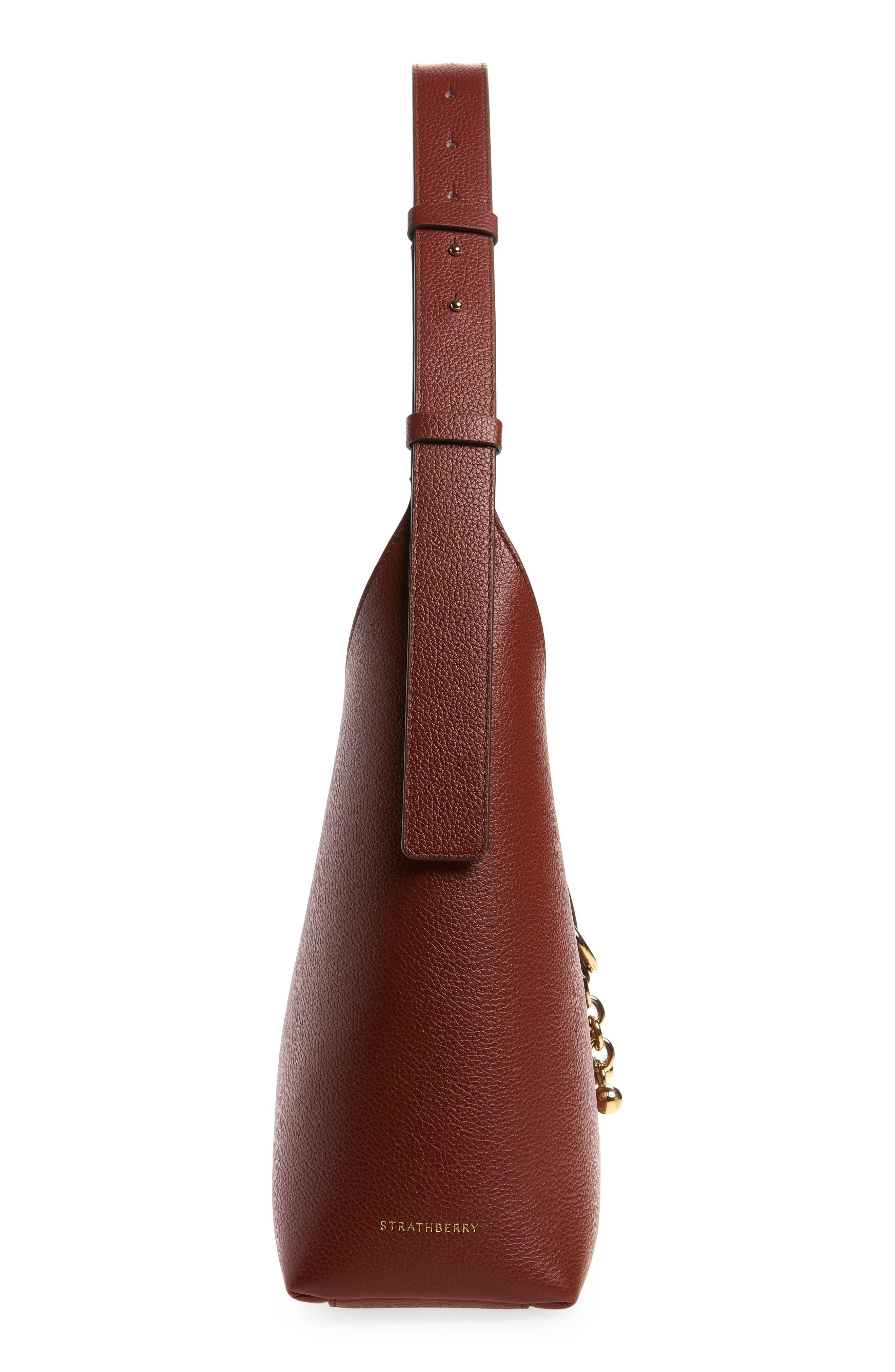 Kite Leather Hobo Bag, Alternate, color, WALNUT