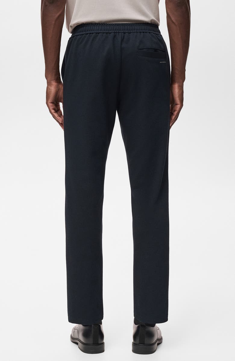 MANGO Technical Structured Joggers, Alternate, color, Navy