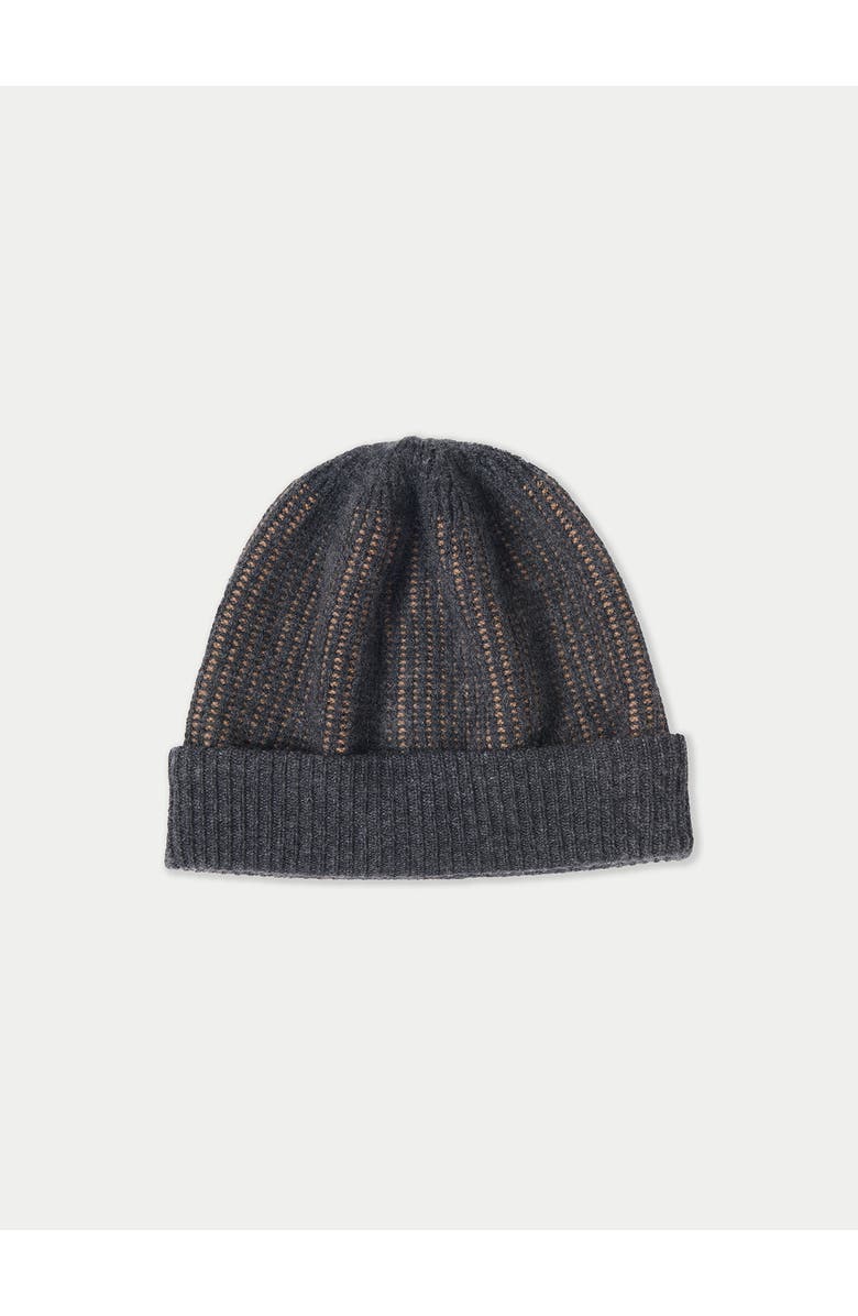 Gobi Cashmere Cashmere Ribbed Knit Hat, Main, color, Charcoal