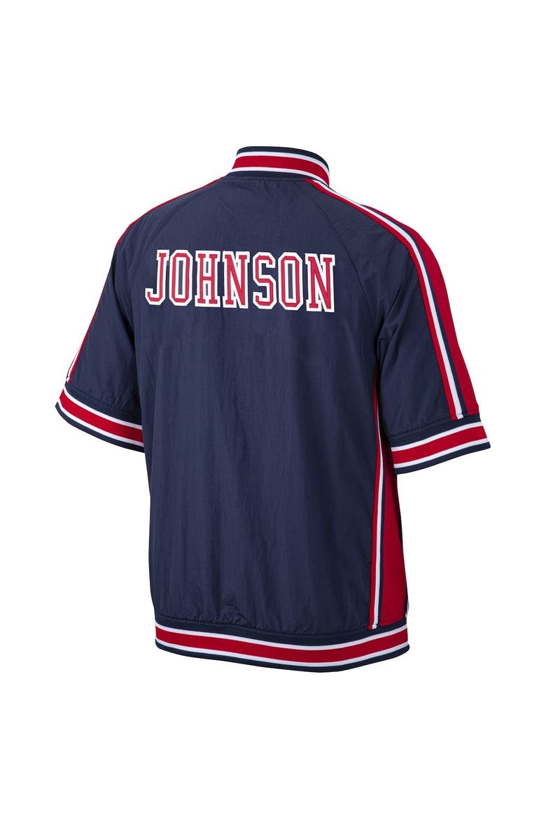 Men's Mitchell & Ness Magic Johnson Navy USA Basketball 1992 Dream Team Authentic Warm-Up Jacket, Alternate, color, Navy