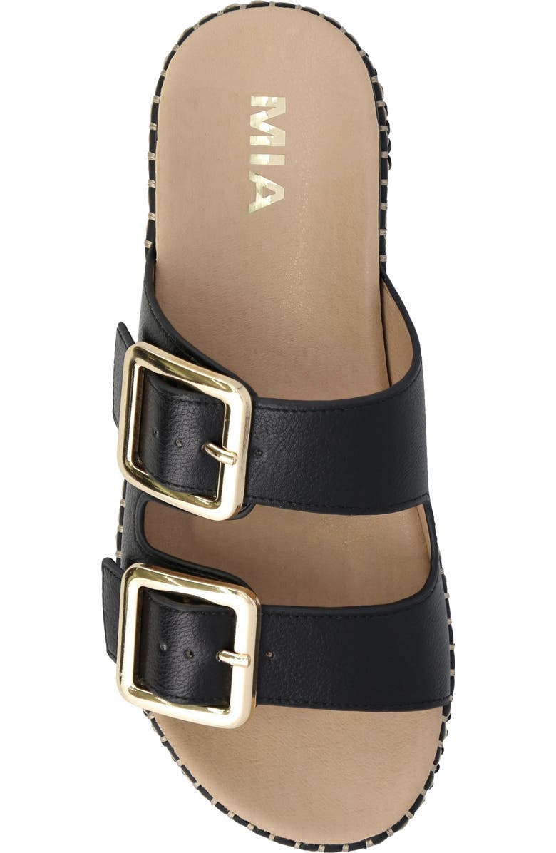 MIA Jacinta Buckle Strap Platform Sandal, Alternate, color, Black