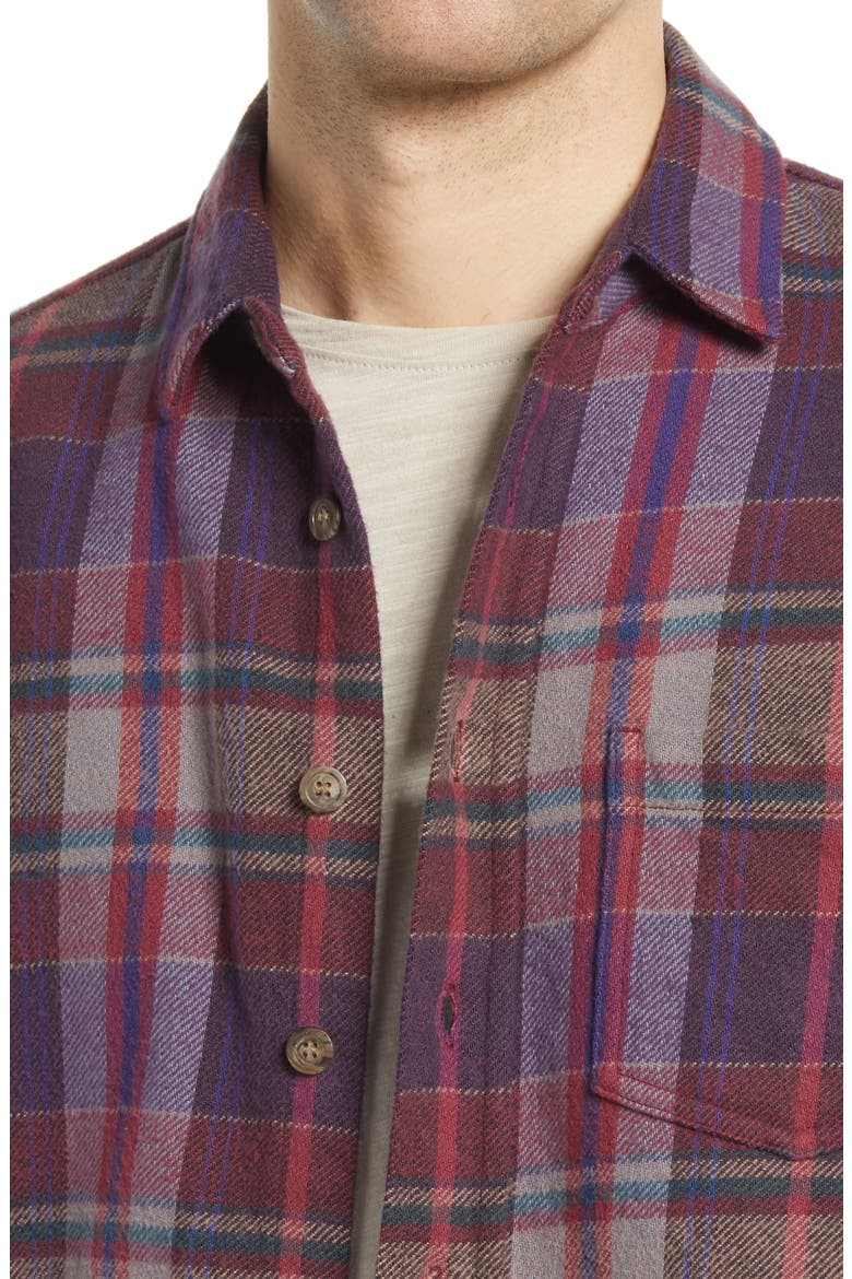 Hemi Oversize Plaid Shirt, Alternate, color, ELDERBERRY CHECK