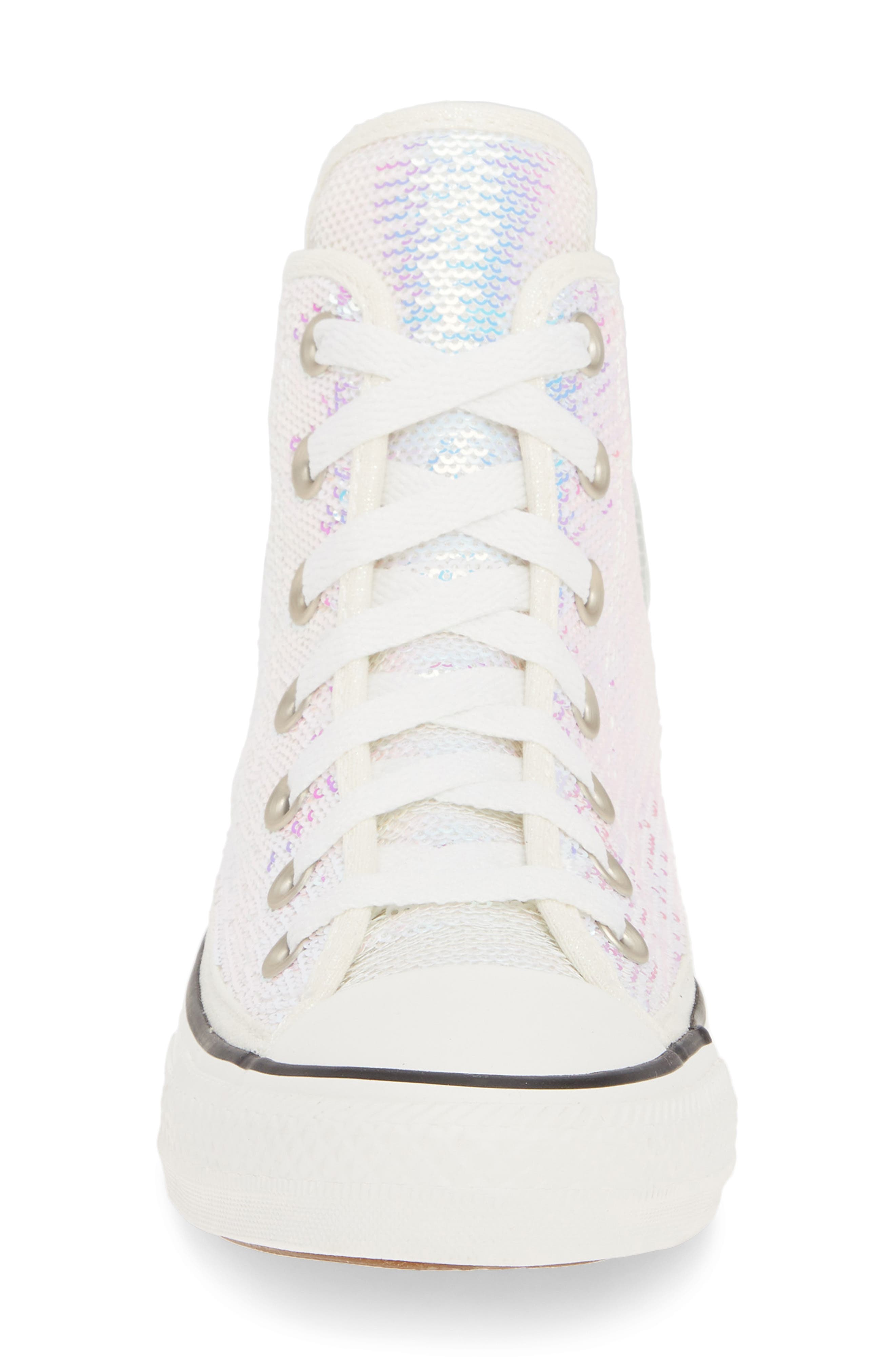Converse Chuck Taylor<sup>®</sup> All Star<sup>®</sup> Sequin High Top Sneaker, Alternate, color, 