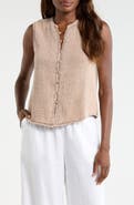 Splendid Ava Cotton Gauze Button-Up Tank