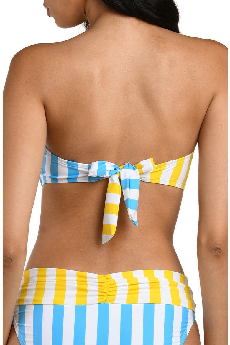 Coastal Twist Bandeau Bikini Top, Alternate, color, SOLEIL