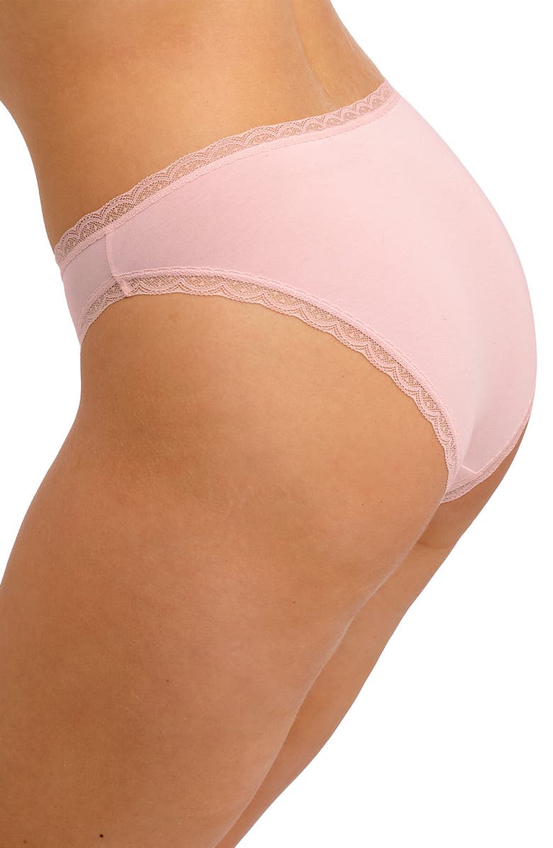 Freya Flirt Lace Trim Briefs, Alternate, color, Pink Frost