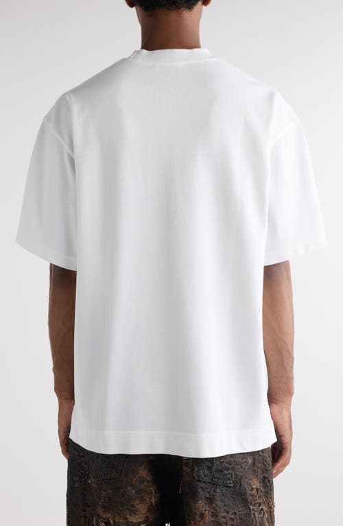ACNE STUDIOS ACNE STUDIOS TOURIST LOGO EMBROIDERED COTTON T-SHIRT