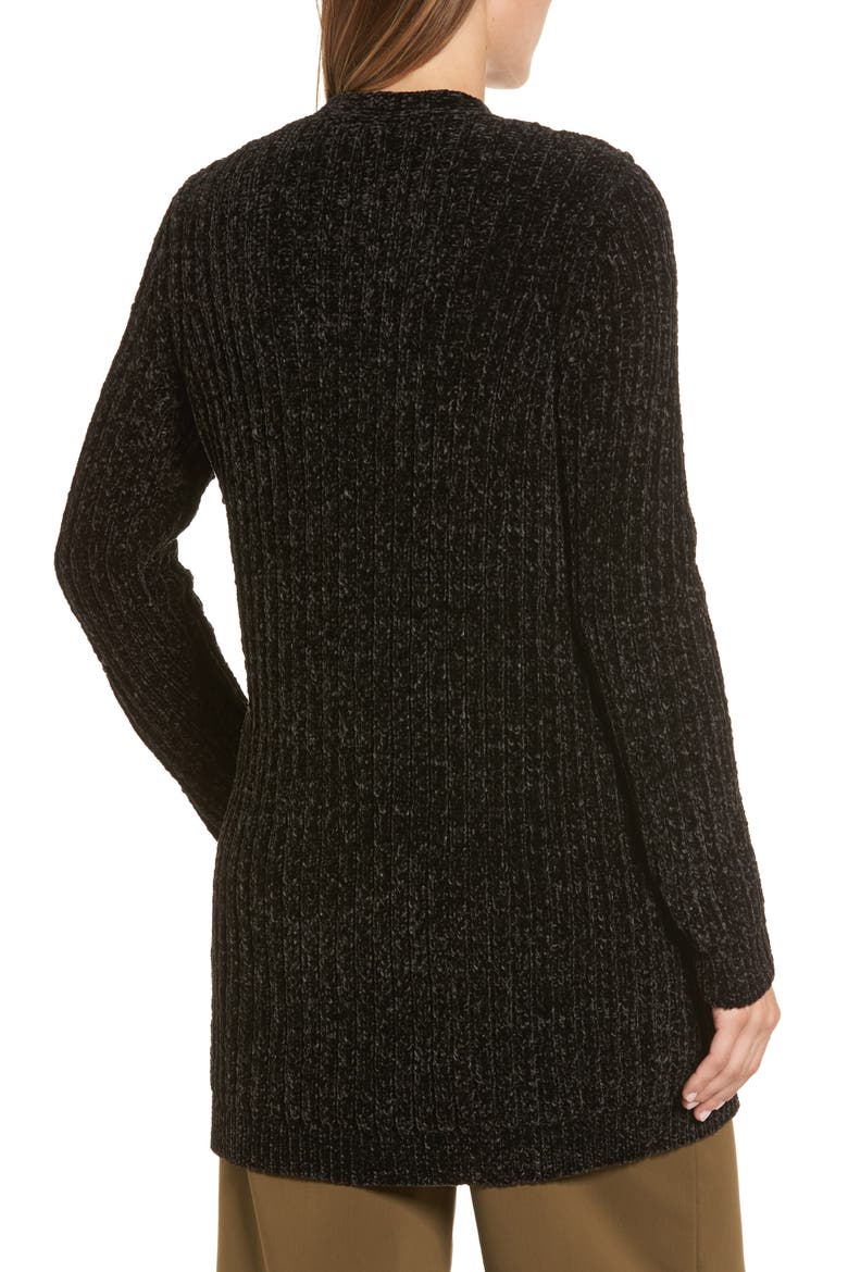 Chenille Cardigan, Alternate, color, BLACK