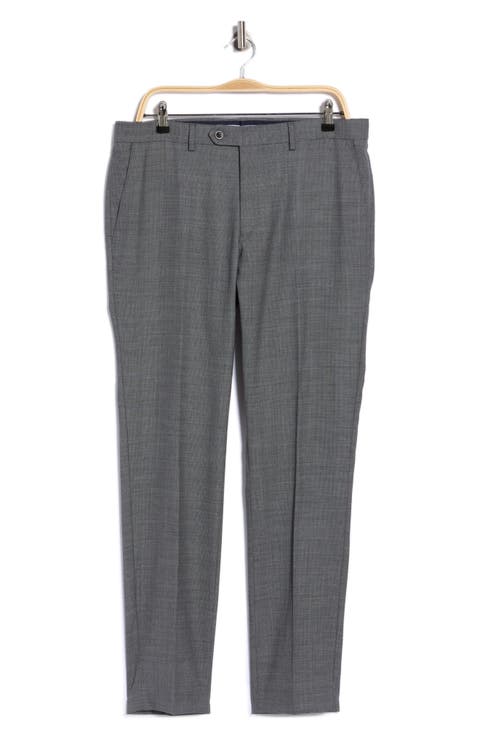 Charcoal Grey Birdseye Stretch Suit Pants