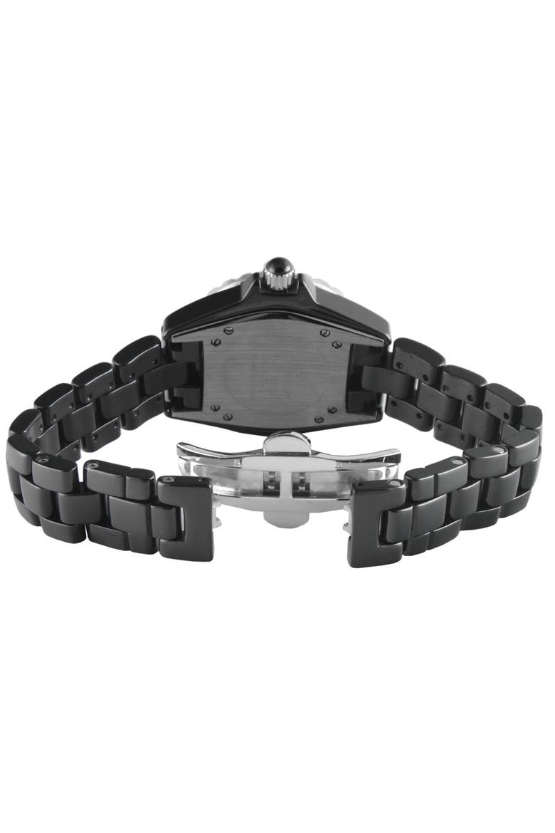Sports Bezel Black Ceramic Watch- 36MM, Alternate, color, Black