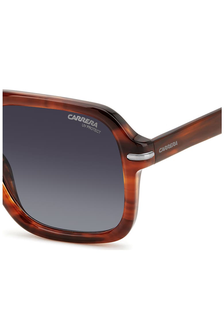 55mm Navigator Sunglasses, Alternate, color, BROWN HORN