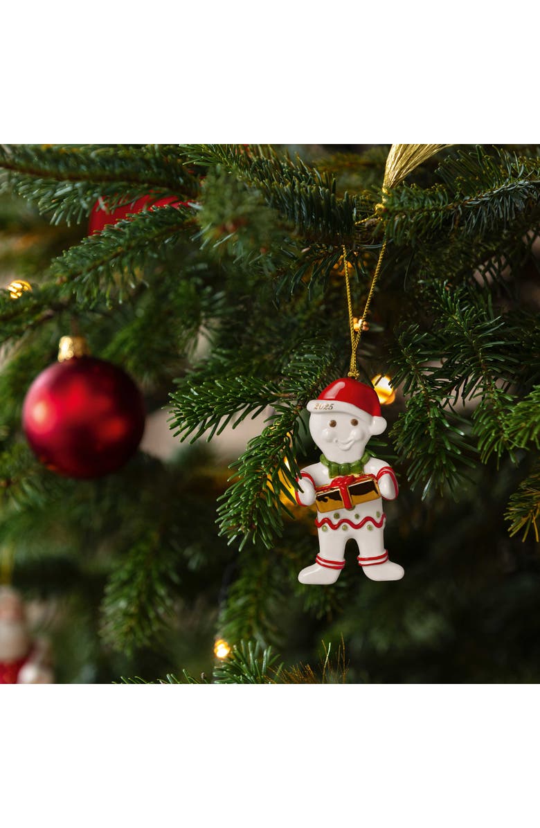 Villeroy & Boch Christmas Classics Gingerbread Man Dated Ornament 2025, Alternate, color, Multi