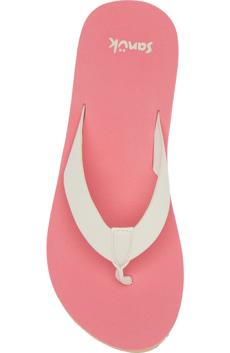 Sanuk Highland Flip Flop, Alternate, color, Rainbow