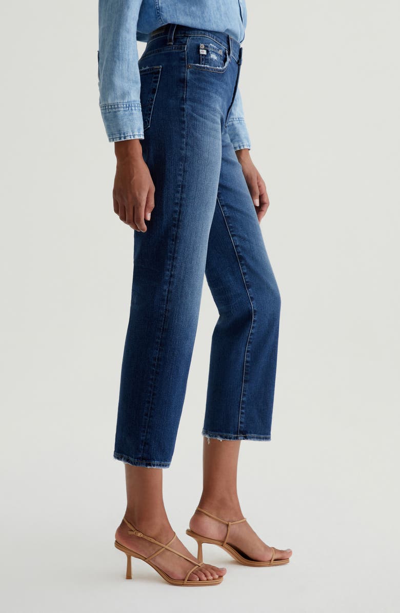 AG Brinley Mid Rise Straight Crop Jeans, Alternate, color, 7 Years La Jolla