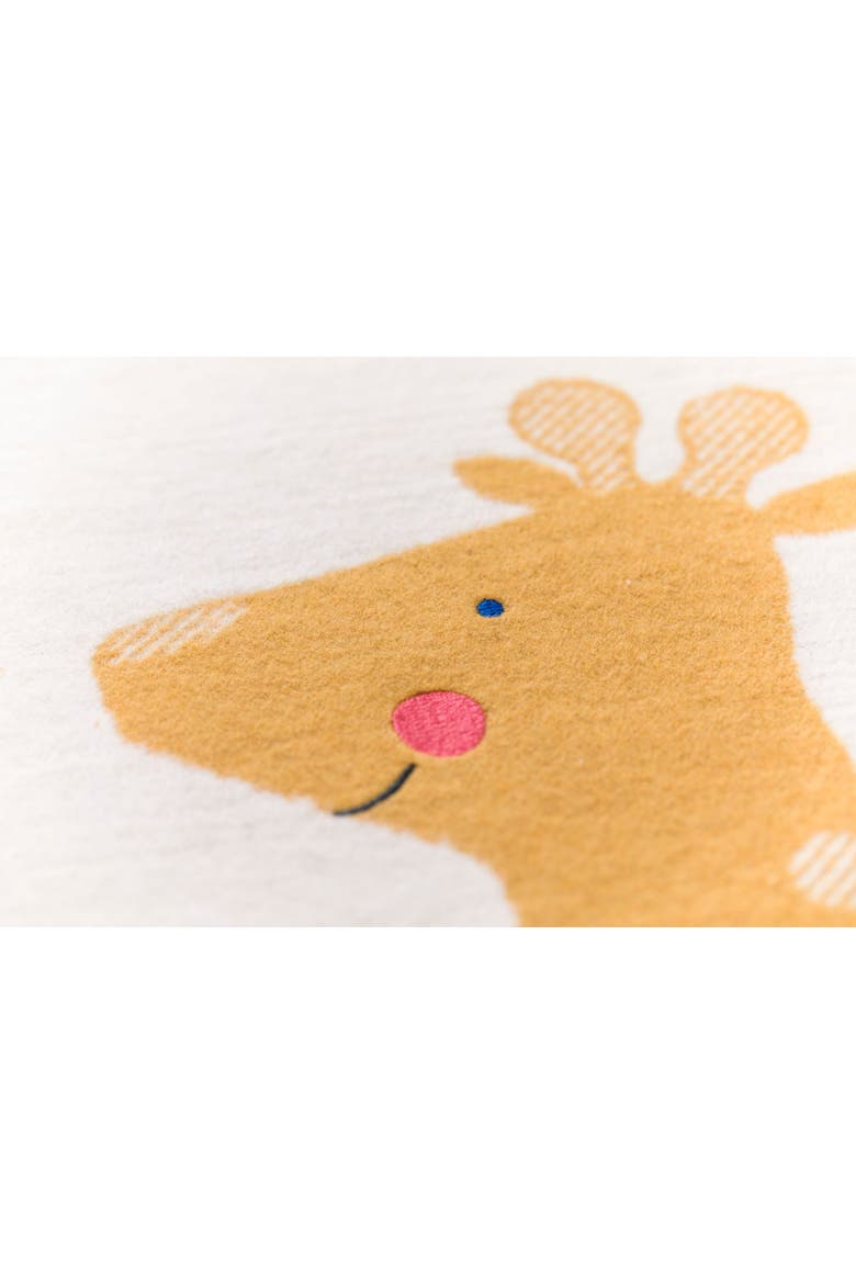 Lili Giraffe With Embroidery Baby Blanket, Alternate, color, Offwhite